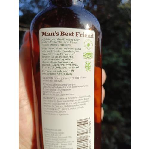 Bulldog Skincare Chicory Root Nourishes & Conditions Original Shampoo (Szampon energetyzujący dla mężczyzn) - opinie | zdjęcie do recenzji od facetniedoskonaly - 2