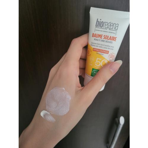 Bioregena Baume Solaire Visage SPF 50+ (Przeciwsłoneczny krem-balsam do twarzy) - opinie | zdjęcie do recenzji od niecierpkowa - 1