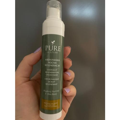 Pure by Clochee Regenerating Overnight Cream/Mask (Krem/maska nocna regeneracja `Olej z pestek malin i masło shea`) - opinie | zdjęcie do recenzji od Kasiennka2501