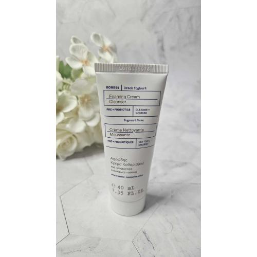 Korres Greek Yoghurt, Foaming Cream Cleanser (Kremowa pianka do mycia twarzy) - opinie | zdjęcie do recenzji od Atejka