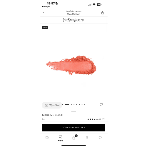 Yves Saint Laurent Make Me Blush, Bold Blurring Blush (Róż do policzków) - opinie | zdjęcie do recenzji od Blamoush - 5