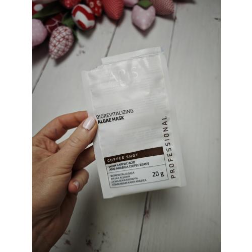 Apis Coffee Shot, Biorewitalizująca maska algowa z kwasem kawowym i ziarenkami kawy Arabica - opinie | zdjęcie do recenzji od DianaArtsewing