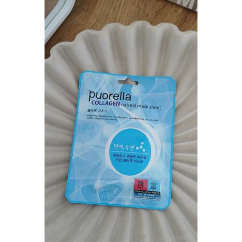 Puorella Collagen Natural Mask Sheet (Odmładzająca maska do twarzy `Kolagen`) - opinie | zdjęcie do recenzji od zakrecona_pani_domu
