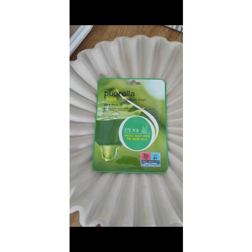 Puorella Aloe Natural Mask Sheet (Nawilżająca maska do twarzy w płacie z wyciągiem z aloesu) - opinie | zdjęcie do recenzji od zakrecona_pani_domu