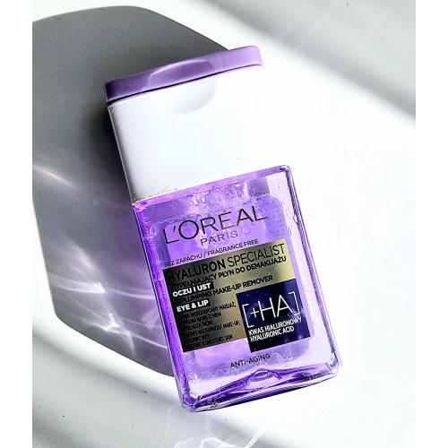 L'Oreal Paris Hyaluron Specialist, Replumping Make - Up Remover Eye & Lip (Wypełniający płyn do demakijażu oczu i ust) - opinie | zdjęcie do recenzji od Iwona_C