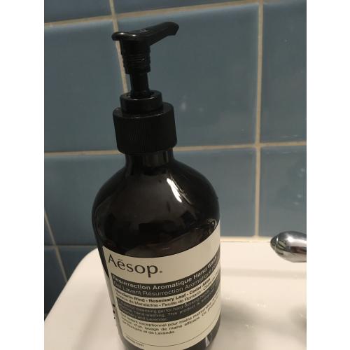 Aesop Resurrection, Aromatique Hand Wash (Odżywczy płyn do mycia rąk) - opinie | zdjęcie do recenzji od Gracelina