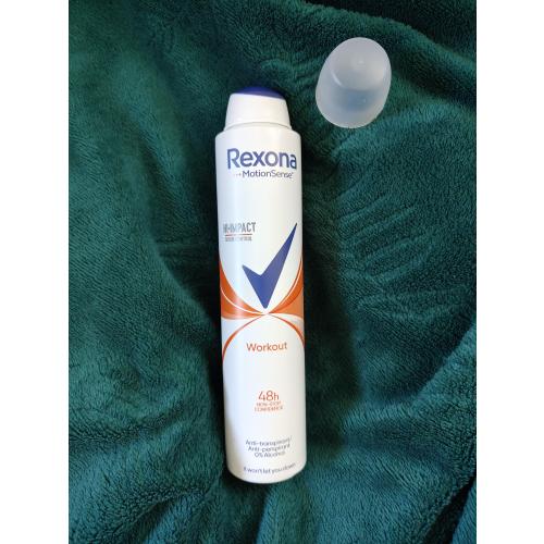 Rexona Motionsense, Workout Hi-Impact 48h Anti-perspirant Spray (Antyperspirant w sprayu) - opinie | zdjęcie do recenzji od AgaB1998