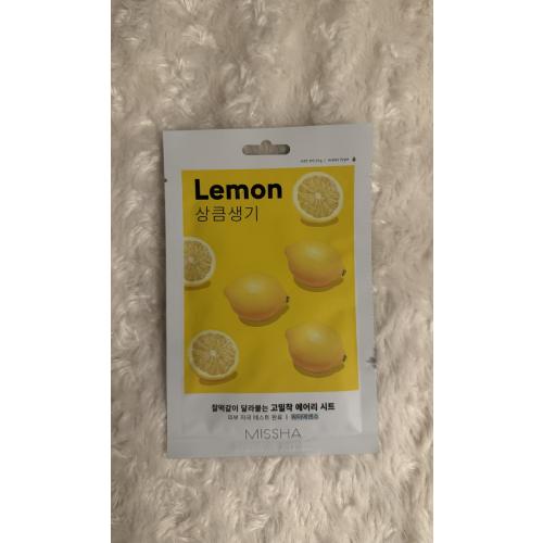 Missha Airy Fit,Lemon Face Mask (Platynowa maska nadająca blasku i witalności skórze) - opinie | zdjęcie do recenzji od IvanaLi