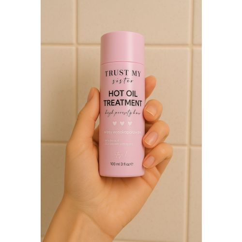 Trust My Sister High Porosity Hair, Hot Oil Treatment (Olej do włosów wysokoporowatych) - opinie | zdjęcie do recenzji od DoroslaKobieta