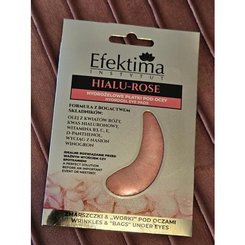 Efektima Hialu Rose, Hydrogel Eye Pads (Hydrożelowe płatki na zmarszczki i "worki" pod oczami) - opinie | zdjęcie do recenzji od Pantera Nera - 1