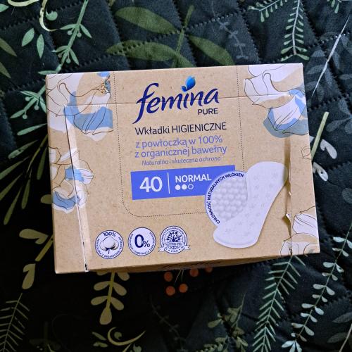 Femina Pure, Wkładki higieniczne z powłoczką z organicznej bawełny - opinie | zdjęcie do recenzji od AnaSky - 1