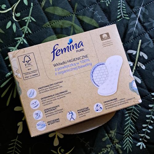 Femina Pure, Wkładki higieniczne z powłoczką z organicznej bawełny - opinie | zdjęcie do recenzji od AnaSky - 3