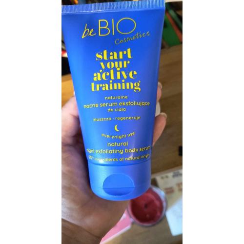 beBIO Start Your Active Training, Naturalne nocne serum eksfoliujące do ciała - opinie | zdjęcie do recenzji od iga0slepko