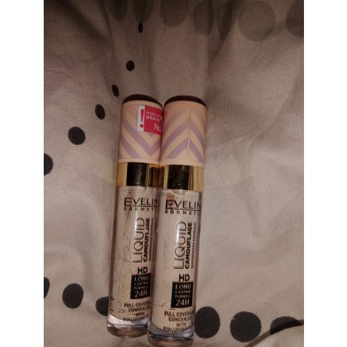 Eveline Cosmetics Liquid Camouflage Waterproof Formula (Wodoodporny korektor kamuflujący z kwasem hialuronowym) - opinie | zdjęcie do recenzji od Patrycja080