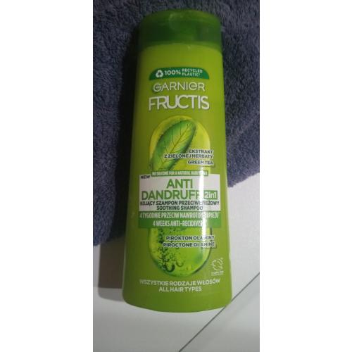 Garnier Fructis, Przeciwłupieżowy szampon wzmacniający z ekstraktem z zielonej herbaty 2 w 1 - opinie | zdjęcie do recenzji od iwonab1