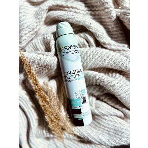 Garnier Mineral, Invisible Protection 48h Fresh Aloe  Antiperspirant Spray (Antyperspirant w sprayu) - opinie | zdjęcie do recenzji od Crystal1994