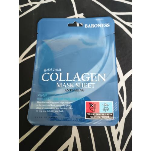 Baroness Collagen Mask Sheet (Odmładzająco-ujędrniająca maska w płachcie z kolagenem) - opinie | zdjęcie do recenzji od Owocowysad - 1