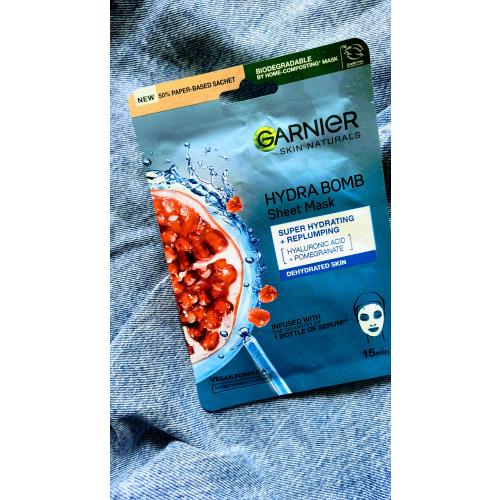 Garnier Hydra Bomb Sheet Mask (Maska na tkaninie) - opinie | zdjęcie do recenzji od Ewafefka - 1