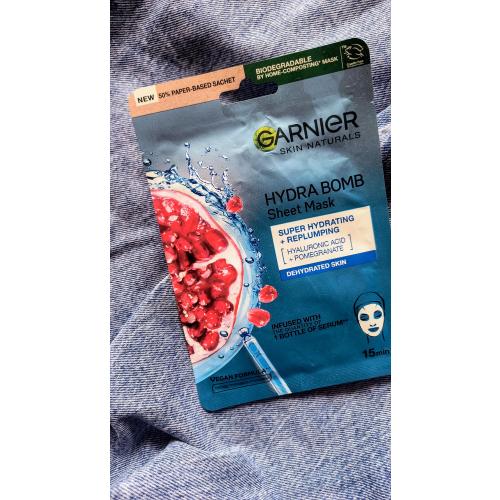 Garnier Hydra Bomb Sheet Mask (Maska na tkaninie) - opinie | zdjęcie do recenzji od Ewafefka - 4