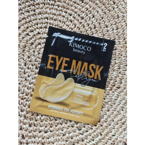 Kimoco Beauty Collagen Eye Mask (Ujędrniająco-rozświetlające płatki pod oczy z kolaganem i złotem) - opinie | zdjęcie do recenzji od Sugary
