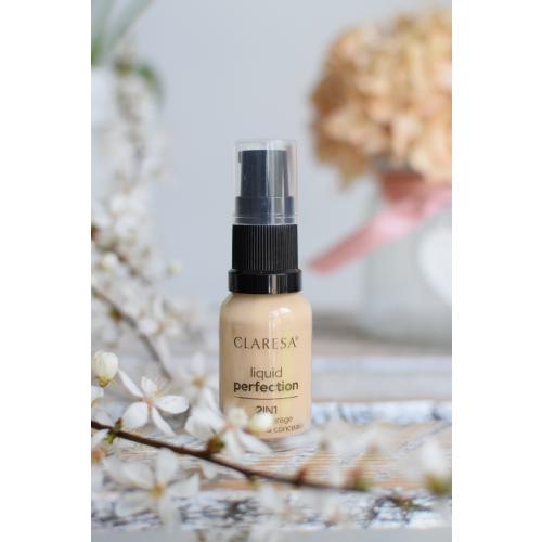 Claresa Make Up, Liquid Perfection 2 in 1 High Coverage Foundation & Concealer (Podkład i korektor 2w1 do twarzy) - opinie | zdjęcie do recenzji od Sylwia2x233