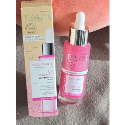Eveline Cosmetics Face Therapy Professional, Serum Shot,  6x Ceramidy, Serum odżywcze - opinie | zdjęcie do recenzji od Miziagi