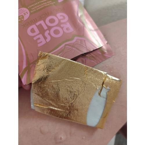 Action Skin Bliss, Rose Gold, Foil Face Mask (Nawilżająca maseczka do twarzy w płachcie) - opinie | zdjęcie do recenzji od clareblondi - 2