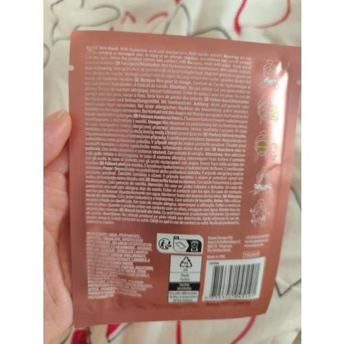Action Skin Bliss, Rose Gold, Foil Face Mask (Nawilżająca maseczka do twarzy w płachcie) - opinie | zdjęcie do recenzji od clareblondi - 5
