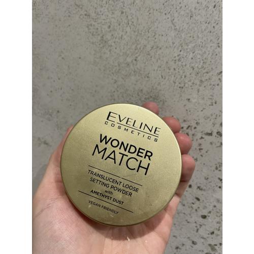 Eveline Cosmetics Wonder Match, Translucent Loose Setting Powder with Amethyst Dust (Puder utrwalający z ametystowym pyłkiem) - opinie | zdjęcie do recenzji od onlydreams3 - 1