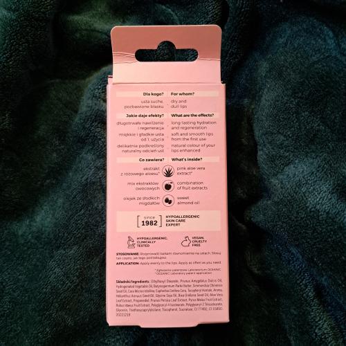 AA Pink Aloes, Regenerujący balsam do ust `Natural Glow` - opinie | zdjęcie do recenzji od AnaSky - 2
