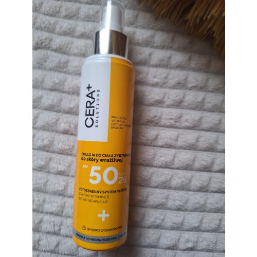 CERA+ Solutions Emulsja do ciała z filtrami SPF 50 do skóry wrażliwej - opinie | zdjęcie do recenzji od Narcyz90