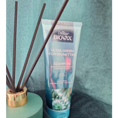 L'biotica Biovax Glamour, Ultra Green for Brunettes, Szampon do włosów brązowych - opinie | zdjęcie do recenzji od Ilona0109