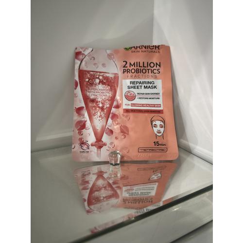 Garnier Skin Naturals, 2 Million Probiotics Fractions Repairing Sheet Mask (Regenerująca maska do twarzy na tkaninie) - opinie | zdjęcie do recenzji od ALM007 - 1