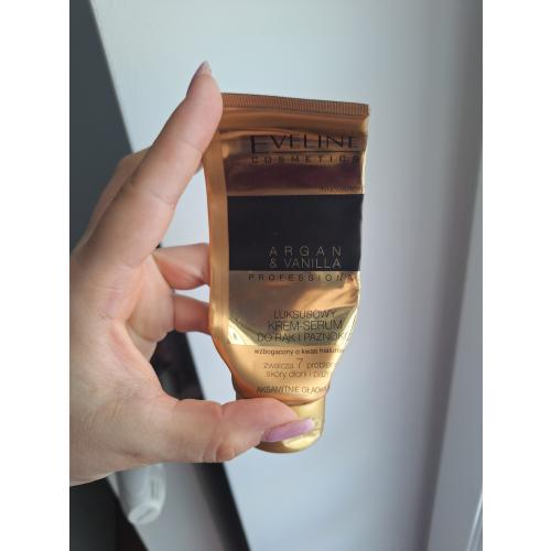 Eveline Cosmetics Argan & Vanilla, Luksusowy krem - serum do rąk i paznokci - opinie | zdjęcie do recenzji od Chylunia - 1