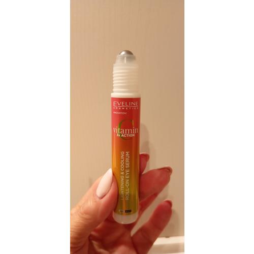 Eveline Cosmetics Vitamin C 3x Action, Rozjaśniająco-chłodzące serum pod oczy na dzień i na noc - opinie | zdjęcie do recenzji od dziewczynazrosssmanna - 2