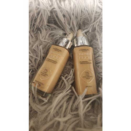 L'Oreal Paris True Match, Nude Plumping Tinted Serum Foundation (Podkład - serum z 1% kwasem hialuronowym) - opinie | zdjęcie do recenzji od lilinek