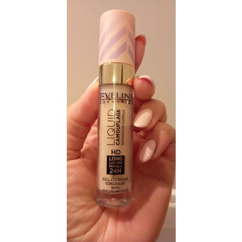 Eveline Cosmetics Liquid Camouflage Waterproof Formula (Wodoodporny korektor kamuflujący z kwasem hialuronowym) - opinie | zdjęcie do recenzji od dziewczynazrosssmanna - 1