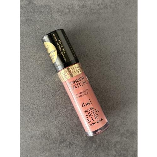 Eveline Cosmetics Wonder Match, 4 in 1 Velour Cheek & Lip Color Balm (Róż i pomadka w płynie) - opinie | zdjęcie do recenzji od Idealna_cera - 1
