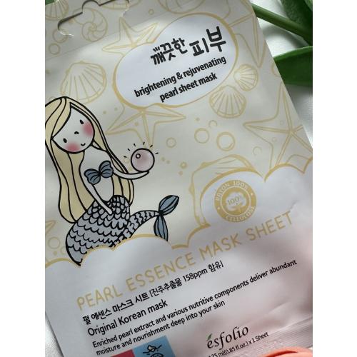 Esfolio Pearl Essence Mask Sheet (Rozświetlająco-odmładzająca maska w płachcie) - opinie | zdjęcie do recenzji od Ewelkaaa35 - 2