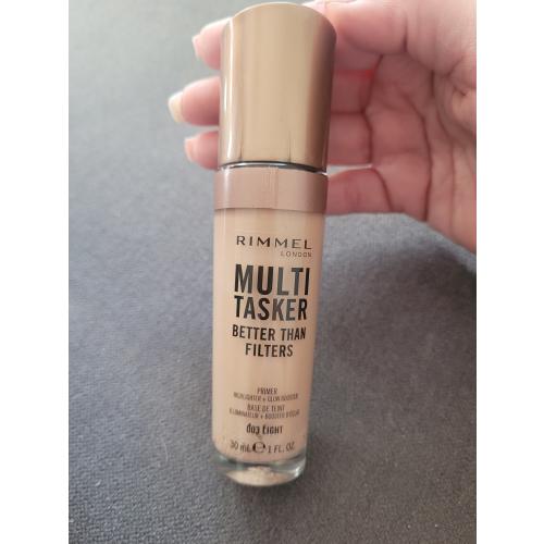 Rimmel Multi Tasker, Better Than Filters, Highlighter + Glow Booster Primer (Rozświetlający primer 3w1) - opinie | zdjęcie do recenzji od megi03