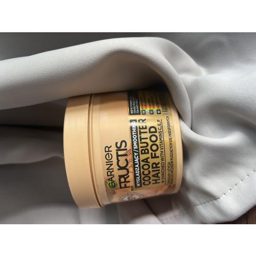 Garnier Fructis, Smoothing Cocoa Butter Hair Food (Maska do włosów puszących się i niesfornych (nowa wersja)) - opinie | zdjęcie do recenzji od ifyouwereannie - 2