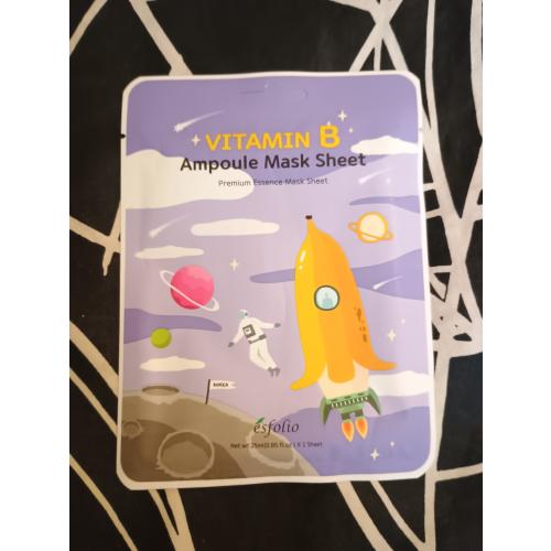 Esfolio Vitamin B,  Ampoule Mask Sheet (Rewitalizująca maska na twarz z witaminą B) - opinie | zdjęcie do recenzji od Owocowysad - 2