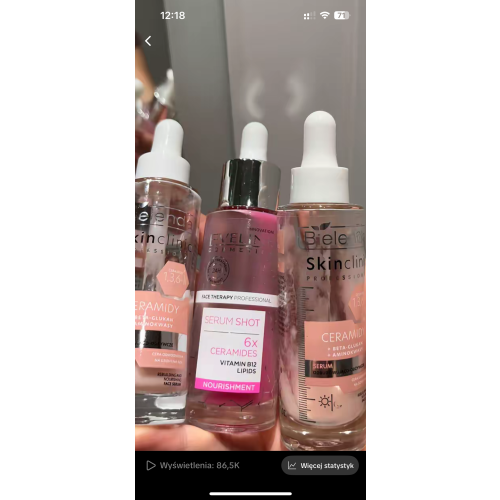Eveline Cosmetics Face Therapy Professional, Serum Shot,  6x Ceramidy, Serum odżywcze - opinie | zdjęcie do recenzji od sorayamisiak