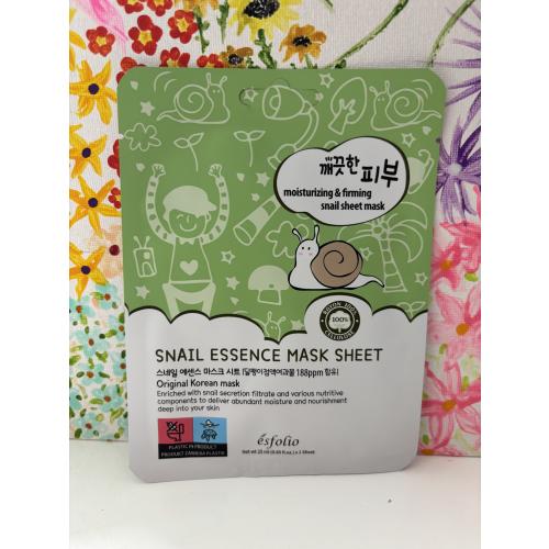 Esfolio Snail Essence Mask Sheet (Nawilżająca maska w płacie z filtratem ze śluzu ślimaka) - opinie | zdjęcie do recenzji od KarolinaKasp19 - 1