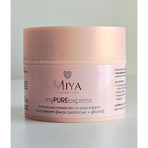 Miya Cosmetics myPUREexpress, 5-minutowa maseczka oczyszczająca z kompleksem [5% kwas azelainowy + glicyna] - opinie | zdjęcie do recenzji od Iwona_C - 1
