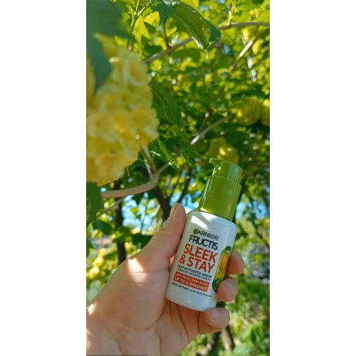 Garnier Fructis, Sleek & Stay, Heat Advanced Serum (Serum aktywowane ciepłem do włosów suchych i puszących się) - opinie | zdjęcie do recenzji od mamuska24h