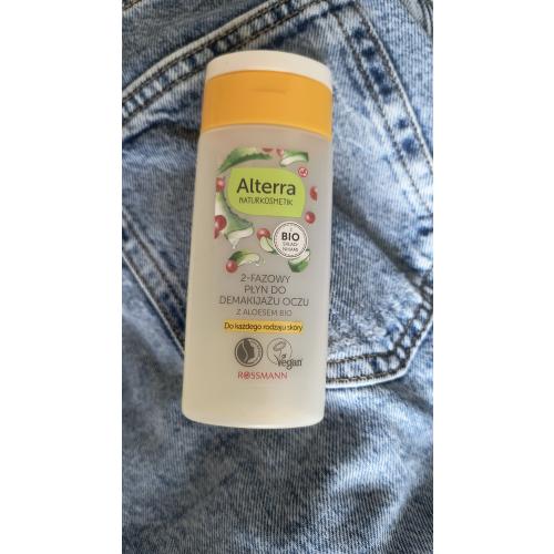 Alterra 2-Phasen Make-up Entferner (Dwufazowy płyn do demakijażu `Aloes i żurawina`) - opinie | zdjęcie do recenzji od Ewafefka - 1