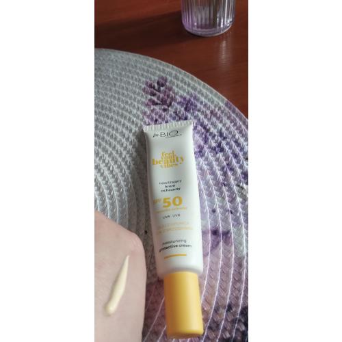 beBIO Feel Your Beauty Vibes, Nawilżający krem ochronny SPF50 - opinie | zdjęcie do recenzji od Jolanta474