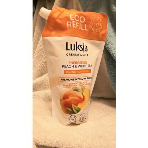 Luksja Creamy Soft, Energizing Peach & White Tea Caring Hand Wash (Kremowe mydło w płynie energetyzujące `Brzoskwinia i biała herbata`) - opinie | zdjęcie do recenzji od Ewafefka - 3