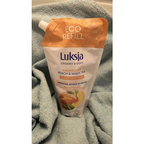 Luksja Creamy Soft, Energizing Peach & White Tea Caring Hand Wash (Kremowe mydło w płynie energetyzujące `Brzoskwinia i biała herbata`) - opinie | zdjęcie do recenzji od Ewafefka - 4